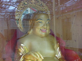 Funny Budha smiles to me!