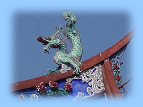 Dragon on the roof